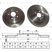 Диск тормозной <b>BLITZ BS0146</b>