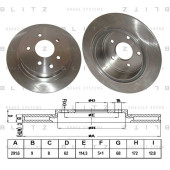 Диск тормозной <b>BLITZ BS0252</b>