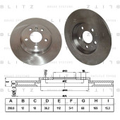 Диск тормозной <b>BLITZ BS0258</b>