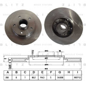 Диск тормозной <b>BLITZ BS0301</b>