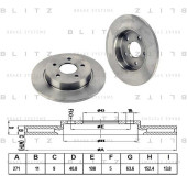 Диск тормозной <b>BLITZ BS0331</b>