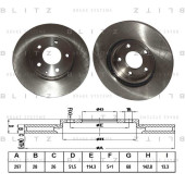 Диск тормозной <b>BLITZ BS0348</b>