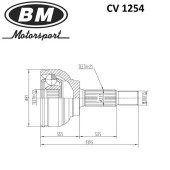 Шрус наружный Logan/Largus 8V <b>BM-MOTORSPORT CV1254</b>
