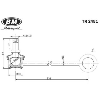 Стойка стабилизатора переднего, правая <b>BM-MOTORSPORT TR2451</b>-1