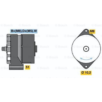 Генератор 120А <b>BOSCH 0 120 484 027</b>-4