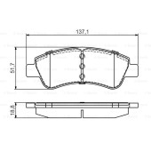 Колодки тормозные передние к-кт <b>BOSCH 0986495430</b>