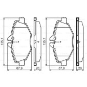 Колодки тормозные передние к-кт <b>BOSCH 0986495433</b>