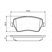 Колодки тормозные дисковые передние <b>BOSCH 0986495452</b>