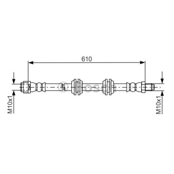 Шланг тормозной <b>BOSCH 1987481744</b>