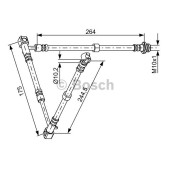 Шланг тормозной <b>BOSCH 1987481836</b>