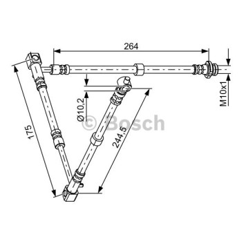 Шланг тормозной <b>BOSCH 1987481836</b>