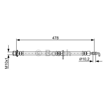 Шланг тормозной <b>BOSCH 1987481927</b>
