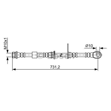 Шланг тормозной <b>BOSCH 1987481957</b>