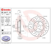Диск перфорированный Brembo Xtra <b>BREMBO 09.A417.1X</b>