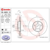 Диск тормозной FORD FOCUS III Brembo Painted Disc <b>BREMBO 09.A905.11</b>