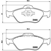 Колодки тормознае дисковые <b>BREMBO P24055X</b>