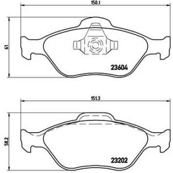 Колодки тормознае дисковые <b>BREMBO P24055X</b>