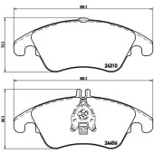 Колодки тормознае дисковые <b>BREMBO P50069X</b>