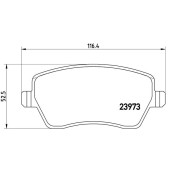 Колодки тормознае дисковые <b>BREMBO P68033X</b>
