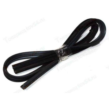 Уплотнитель опускного стекла ВАЗ 21213 передней двери верхний (бархотка) <b>БРТ 21213-6103298Р</b>