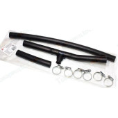 Патрубок печки ВАЗ 2110 (2шт) с хомутами <b>БРТ 89РШХ</b>