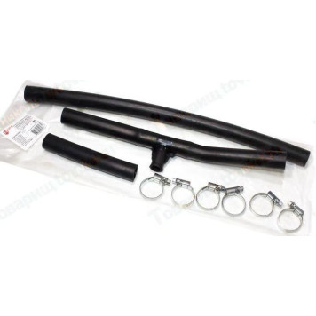 Патрубок печки ВАЗ 2110 (2шт) с хомутами <b>БРТ 89РШХ</b>