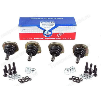 Опора шаровая ВАЗ 2101 -ПРОФИ комплект (2верх+2ниж) усил. с креп. <b>БЗАК БА01-2904192-05/БА01-2904082-0</b>