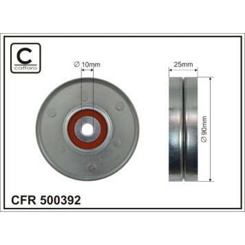 Ролик пклин. ремня CHR 300M -04, DOD, JEEP <b>CAFFARO 500392</b>