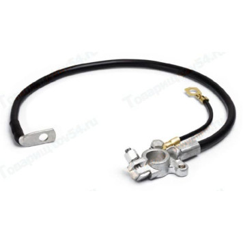 Провод АКБ '-' ВАЗ 1118 Калина (L=505мм) литая клемма <b>CARGEN 1118-3724080-90</b>