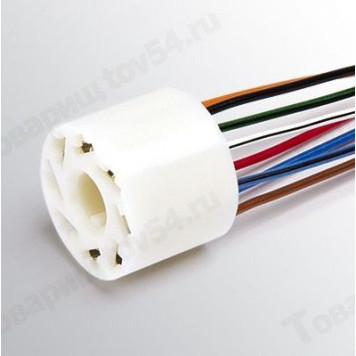 Колодка выключателя аварийной сигнализации ВАЗ 2104-2107,2113-2115 с проводами <b>CARGEN АХ-369-1</b>