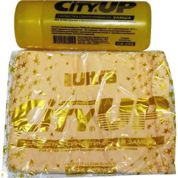 Замша иск.протирочная 43х32см ULTRA City Up CA-222 в тубе-1