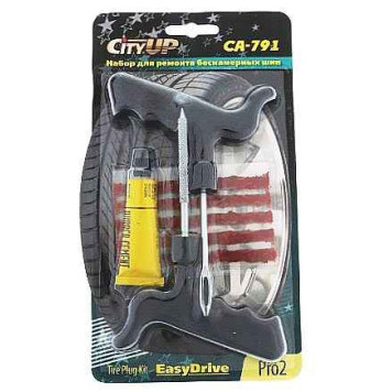 Набор для ремонта бескамерных шин 8 предм. CityUp СА-791