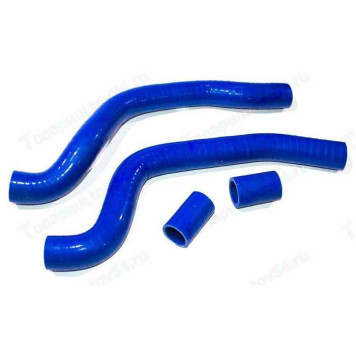 Патрубок радиатора ВАЗ 2110 (4шт) усиленный силикон синий <b>CS-20 06523</b>