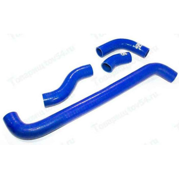 Патрубок радиатора ВАЗ 21213 (4шт) усиленный силикон синий <b>CS-20 07156</b>