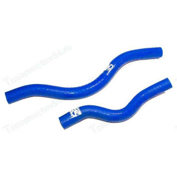 Патрубок печки ВАЗ 2111 (2шт) усиленный силикон синий <b>CS-20 08809</b>