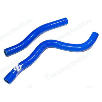 Патрубок печки ВАЗ 2123 (2шт) усиленный силикон синий <b>CS-20 08810</b>