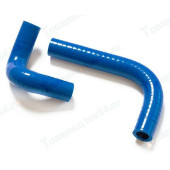 Патрубок печки ВАЗ 2101 (2шт) усиленный силикон синий <b>CS-20 09245</b>