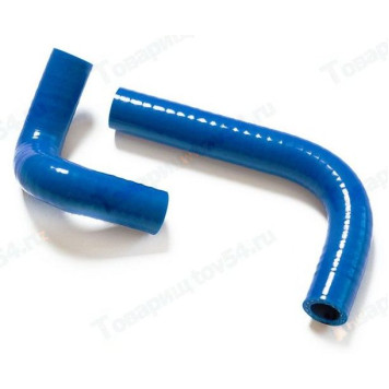 Патрубок печки ВАЗ 2101 (2шт) усиленный силикон синий <b>CS-20 09245</b>