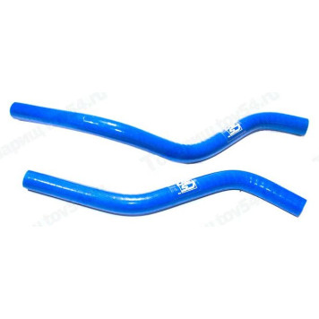 Патрубки отопителя ВАЗ 2180 Vesta H4M (комплект 2 шт) усиленные силикон синий <b>CS-20 10089</b>