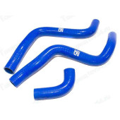 Патрубок радиатора ВАЗ 2170 Приора (3шт) усиленный силикон синий <b>CS-20 10091</b>