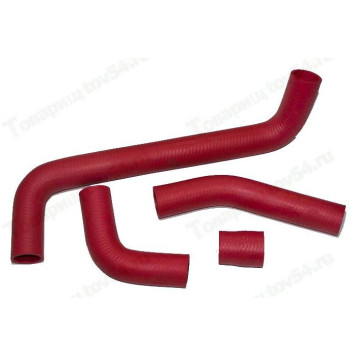 Патрубок радиатора ВАЗ 2107 (4шт) красный <b>CS-20 10140</b>