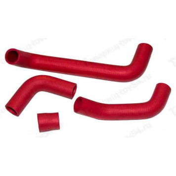 Патрубок радиатора ВАЗ 2107 медн. (4шт) красный <b>CS-20 10141</b>