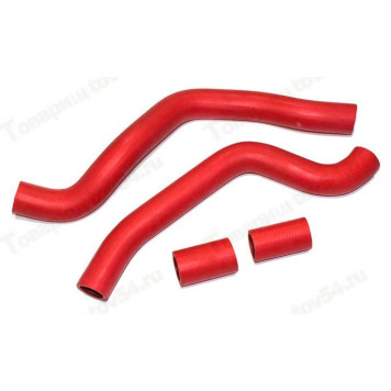 Патрубок радиатора ВАЗ 2110 (4шт) красный <b>CS-20 10145</b>