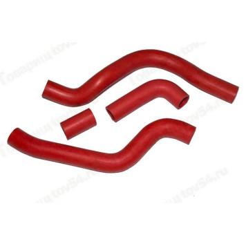 Патрубок радиатора ВАЗ 2112 (4шт) красный <b>CS-20 10146</b>