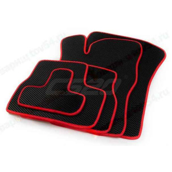 Ковры салона ВАЗ 2190 Гранта EVA черный/красный <b>CS-20 15789</b>