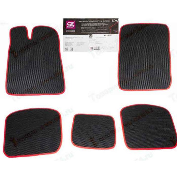 Ковры салона ВАЗ 21012107 EVA черный/красный <b>CS-20 16197</b>