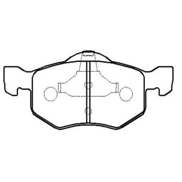 Колодки тормозные дисковые (нов арт GK0162) <b>CTR CKF-17</b>
