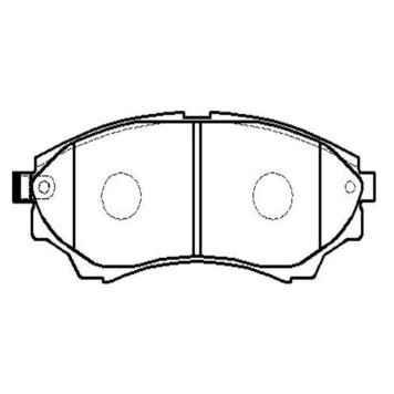 Колодки тормозные дисковые передние Ford Ranger 2.5TD, Mazda Serie B 2.5D/TD 99> (нов арт GK0178) <b>CTR CKF-33</b>