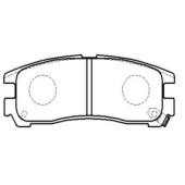 Колодки тормозные дисковые задние Mitsubishi Galant 1.8-2.5/2.0D/GDi 92-00/Eclipse 95> (нов арт GK0574) <b>CTR CKM-6</b>