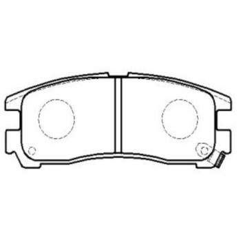 Колодки тормозные дисковые задние Mitsubishi Galant 1.8-2.5/2.0D/GDi 92-00/Eclipse 95> (нов арт GK0574) <b>CTR CKM-6</b>